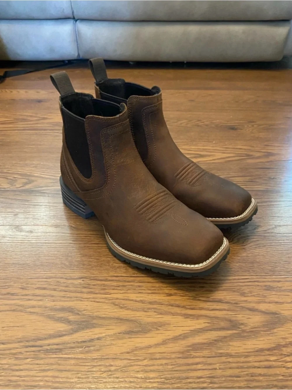 Ariat Brown Leather Low Boy Boots
